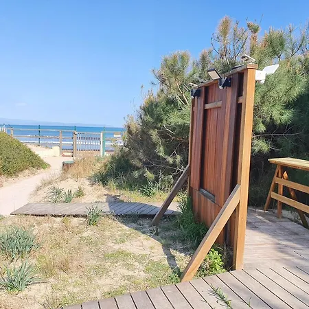 4 Personnes Sur La Presqu'ile De Giens Avec Piscine Et Acces Direct Sur La Lägenhet