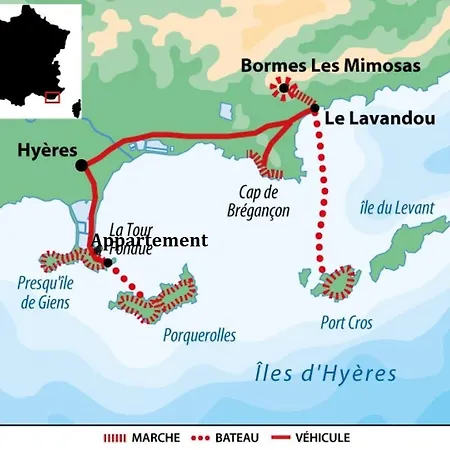 Apartmán 4 Personnes Sur La Presqu'ile De Giens Avec Piscine Et Acces Direct Sur La Hyères