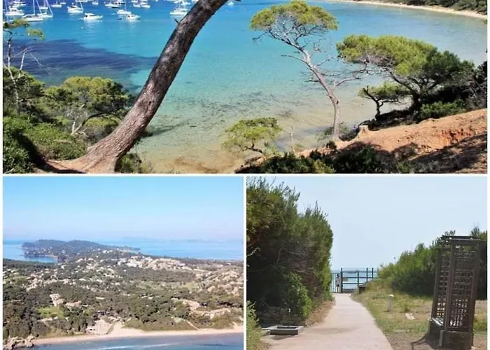 4 Personnes Sur La Presqu'ile De Giens Avec Piscine Et Acces Direct Sur La Lägenhet